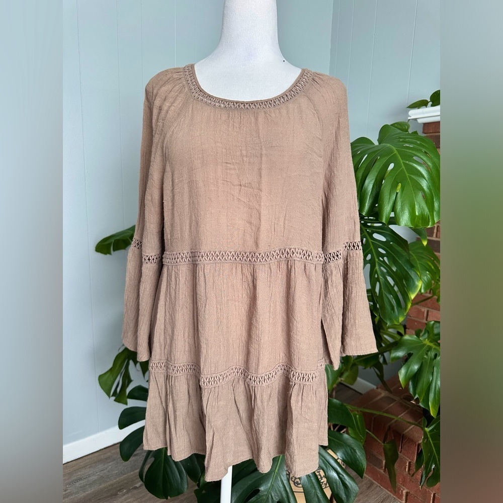 #7)  Spence  Bell sleeve with super comfy Top Size M